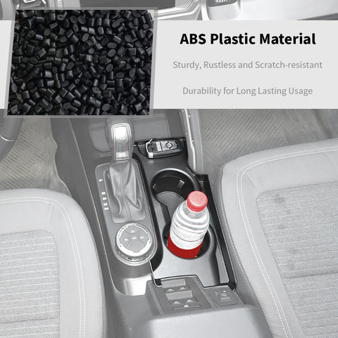 For 2021+ Ford Bronco Center Console Gear Shift Box Cup Holder Storage Trim