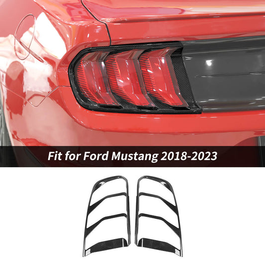 For 2018-2023 Ford Mustang Rear Bumper Tail Light Lamp Cover Guard Trim