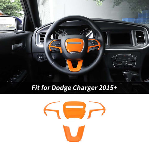 Steering Wheel Decor Cover Trim for Dodge Challenger & Charger 2015+｜CheroCar