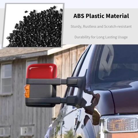 For 2008-2016 Ford F250/F350/F450/F550 Exterior Side Rear View Mirror Cover Trim Shell