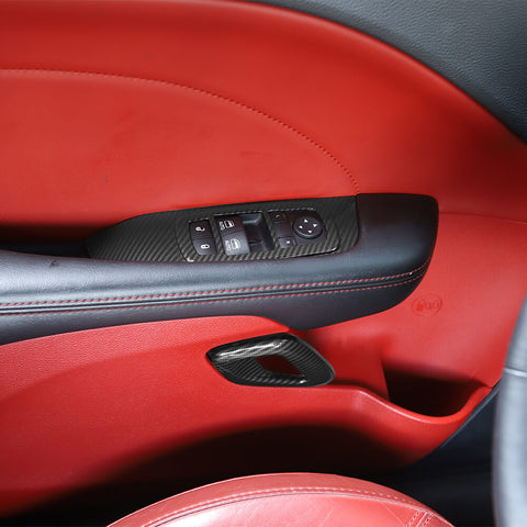 For 2015+ Dodge Challenger Car Inner Door Handle Window Switch Panel Trim Cover