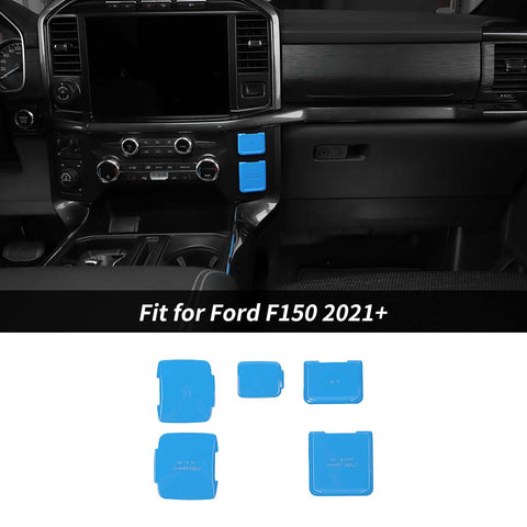 5 x Interior Control Power Socket Cover Trim For Ford F150 2021+ Accessories | CheroCar