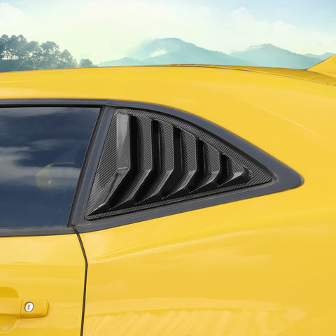 For 2008-2015 Chevy Camaro Rear Window Louvers Air Vent Cover Blinds Trim