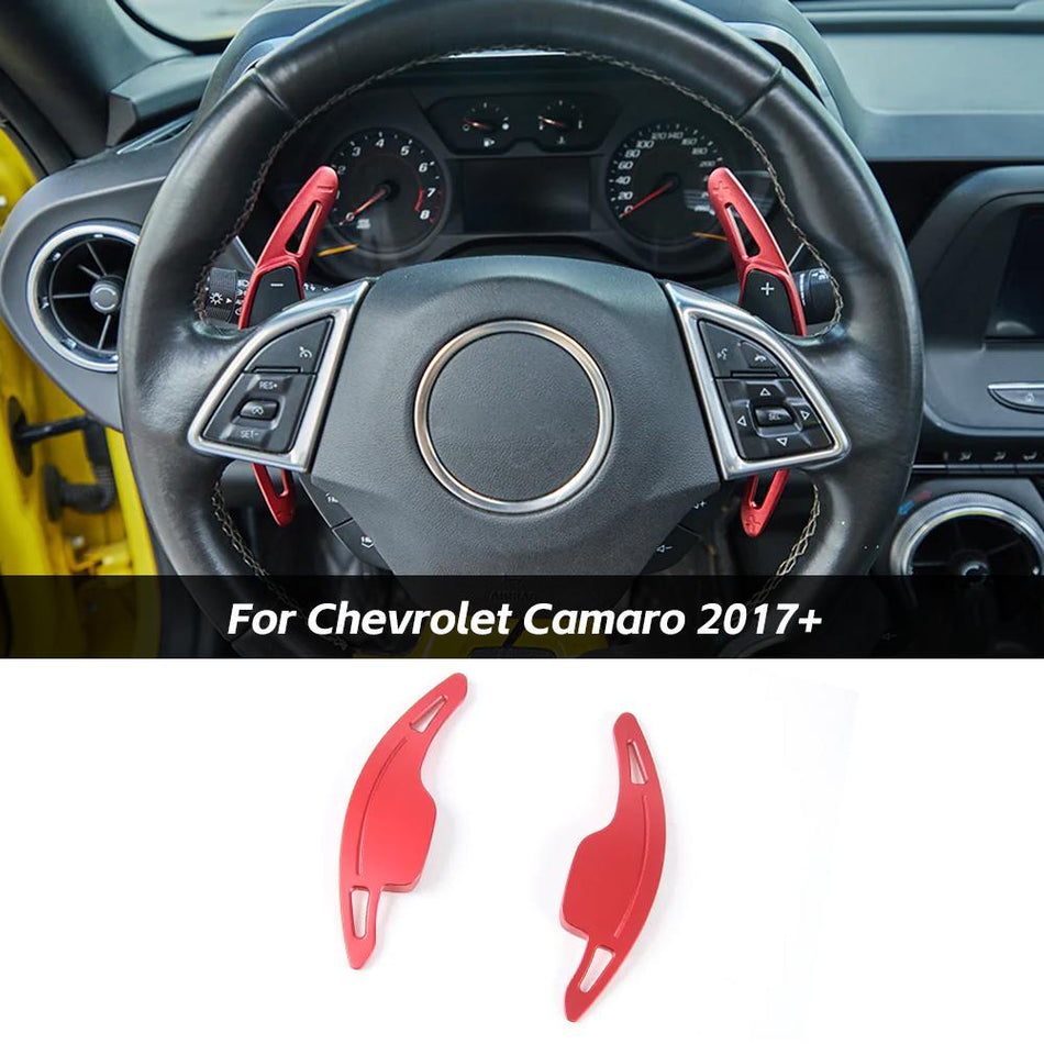 For 2017+ Chevrolet Camaro& 2014-2019 Corvette C7 Steering Wheel Shift Paddle Shifter Cover Trim