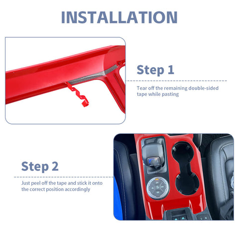 For 2021+ Ford Bronco Interior Gear Shift Panel Cover Trim B Style