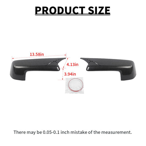 For 2019+ GMC Sierra 1500  Side Rearview Mirror Cap Cover Trim Ox Horn