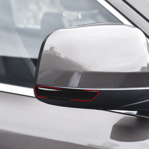 For 2011-2016 Dodge Durango Smoked Black Rearview Mirror Light Lamp Turn Signal Trim Cover