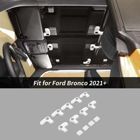 For 2021+Ford Bronco 4-Door 9 x Hardtop Release Open Switch Cover Trim