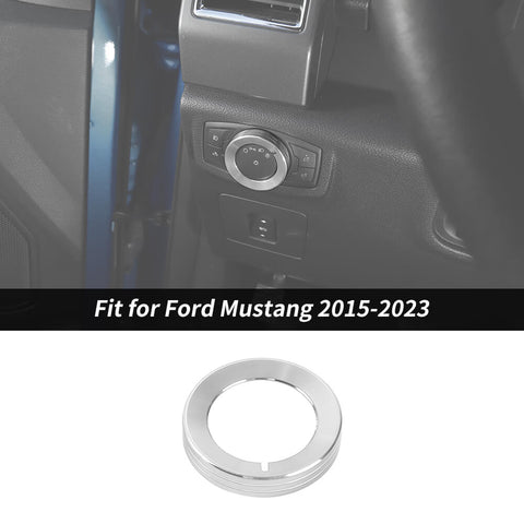 For Ford  2015-2020 F150 & 2015-2023 Mustang Headlight Switch Button Knob Ring Trim Bezels