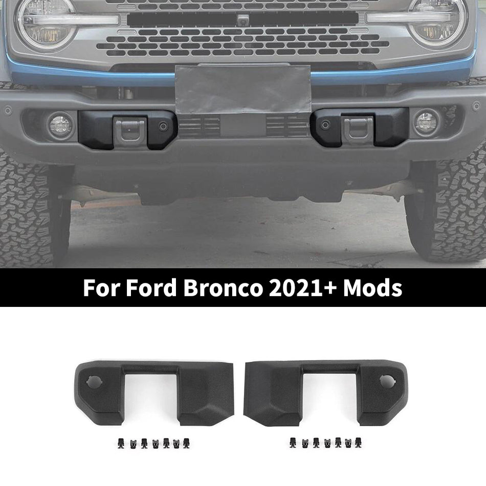 For 2021+ Ford Bronco Side Front Bumper Cover Spacer Panel Cover Trim (2 pcs)