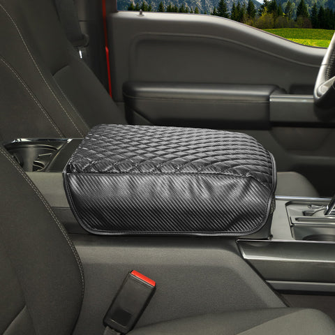 For 2021+ Ford F150 Leather Center Console Armrest Box Pad Cover Protector