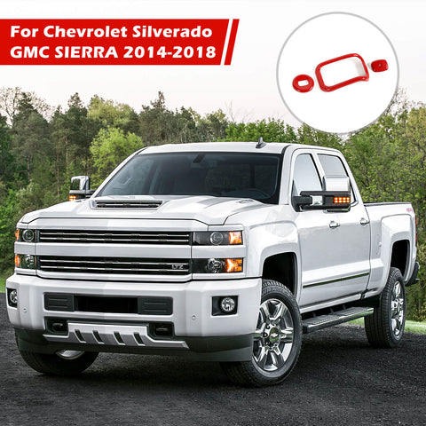 Shift/Emergency Light/Start Keyhole Cover Trim For Chevy Silverado/GMC SIERRA 2014-2018 Accessories | CheroCar