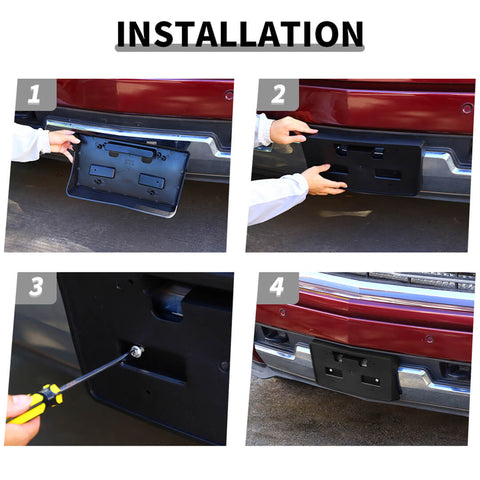 For 2014-2018 Chevy Silverado Front License Plate Holder Frame Mount Bracket