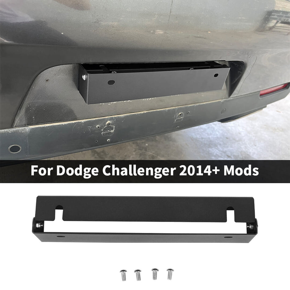 For 2014+ Dodge Chellenger Rear License Plate Conversion Rack Base Accessories