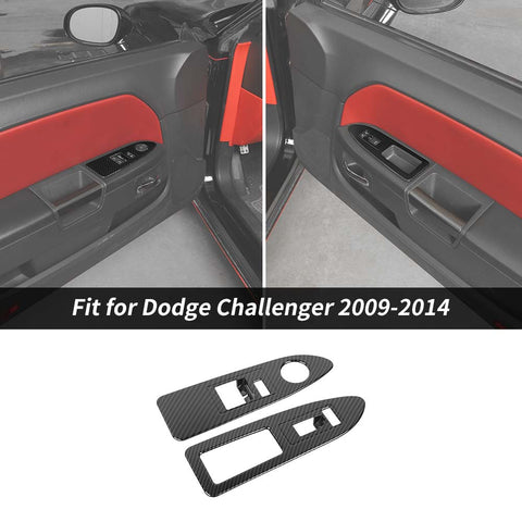 Interior Trim Full Set Available Separately Carbon Fiber For Dodge Challenger 2009-2014 Accessories | CheroCar