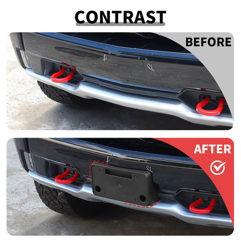 For 2022+ Chevy Silverado ZR2 Front Bumper License Plate Frame Nameplate Holder