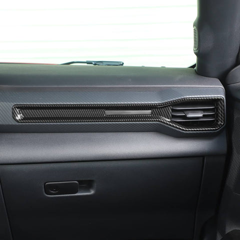 For Ford Mustang 2024+ Dashboard Vent Air Outlet Cover Kit Carbon Fiber