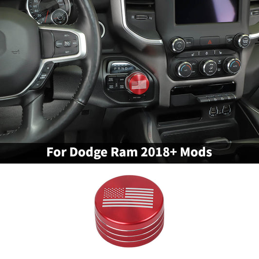 For 2018+ Dodge RAM Gear Shift Switch Knob Cover Trim Ring