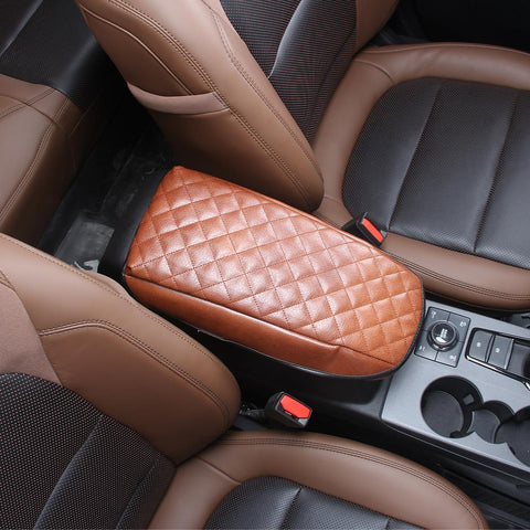 Center Console Armrest Box Cover Pad Protect Leather For Ford Bronco Sport 2021+ Accessories | CheroCar