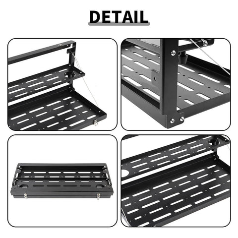 For 2021+ Ford Bronco Double Layer Rear Door Tailgate Table Shelf Storage Rack