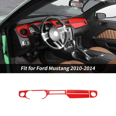 Interior Center Console Dashboard Decor Trim For Ford Mustang 2010-2014 Accessories | CheroCar