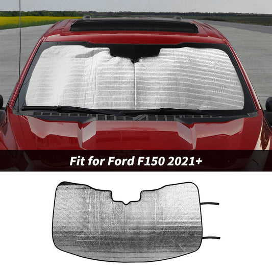 For Ford F150 2021+ Front Windshield Foldable Sunshade Sun Shade Visor Anti UV