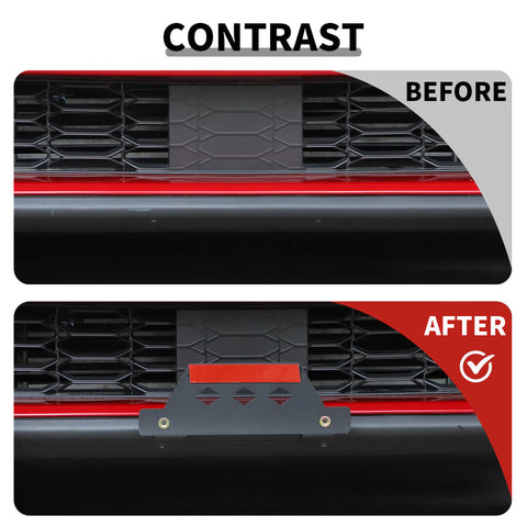 For 2024+ Ford Mustang Front License Plate Frame License Mount Holder