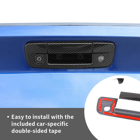 For 2009-2018 Dodge RAM Car Door Handle Rear Tailgate W/Keyhole Trim Cover