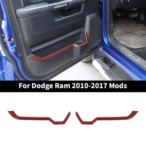 For 2010-2017 Dodge RAM Interior Front Door Storage Box Cover Trim Strips