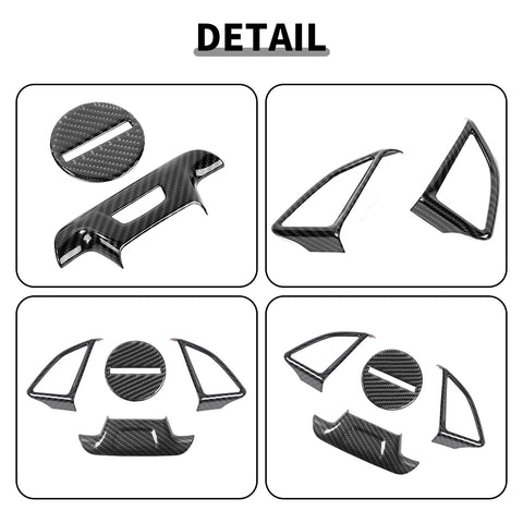 For 2017+ Chevy Camaro 4 x Car Steering Wheel Decor Frame Trim Cover