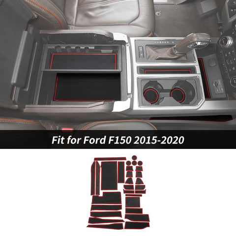 Interior Trim Full Set Available Separately Red For Ford F150 2015-2020 Accessories | CheroCar