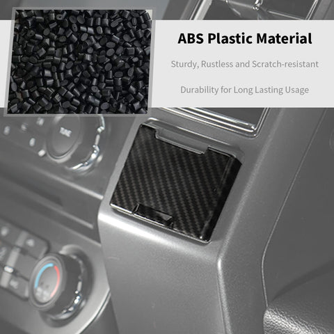 For 2015-2020 Ford F150 25x Inner Center Dash Panel Interior Trim Kit Carbon Fiber