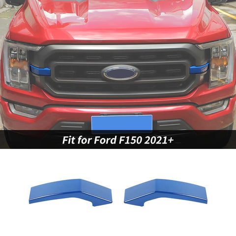 Front Bumper Grille Decor Cover Trim For Ford F150 2021+ Carbon Fiber｜CheroCar