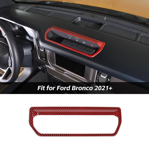 Front Differential Control Switch Panel Trim Decor Cover For Ford Bronco 2021+ Accessories | CheroCar