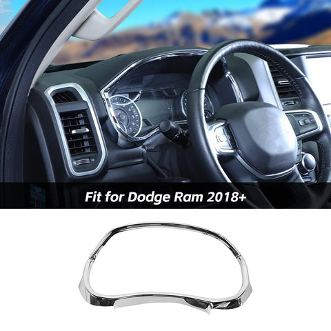 Dashboard Meter Trim Cover Decor Frame For Dodge Ram 2018+ Accessories | CheroCar