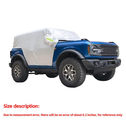 Car Cover All Weather Sun UV Dust Snow Protect For Ford Bronco 2021+ 2/4-Door Accessories | CheroCar