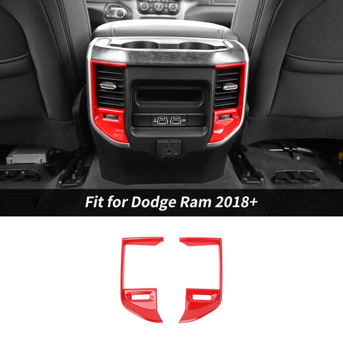 Carbon Fiber Rear Vent Cover Trim For Dodge Ram 2018+ Accessories | CheroCar