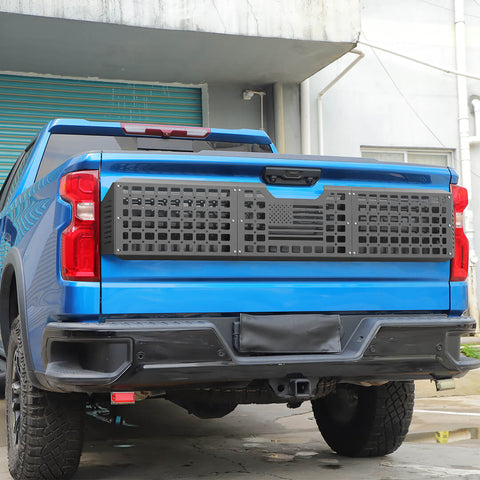 For 2022+ Chevy Silverado Rear Tailgate Extension Guard Plate Holder Frame