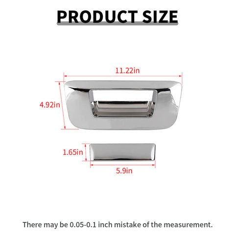 For 2007-2013 Chevy Silverado/GMC-SIERRA Chrome Tailgate Handle Trim Cover