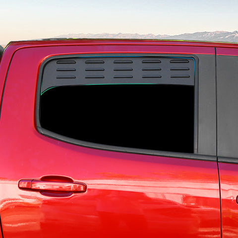 For 2014+ Chevy Colorado/GMC-CANYON Rear Window Glass Louver Air Vent Panel