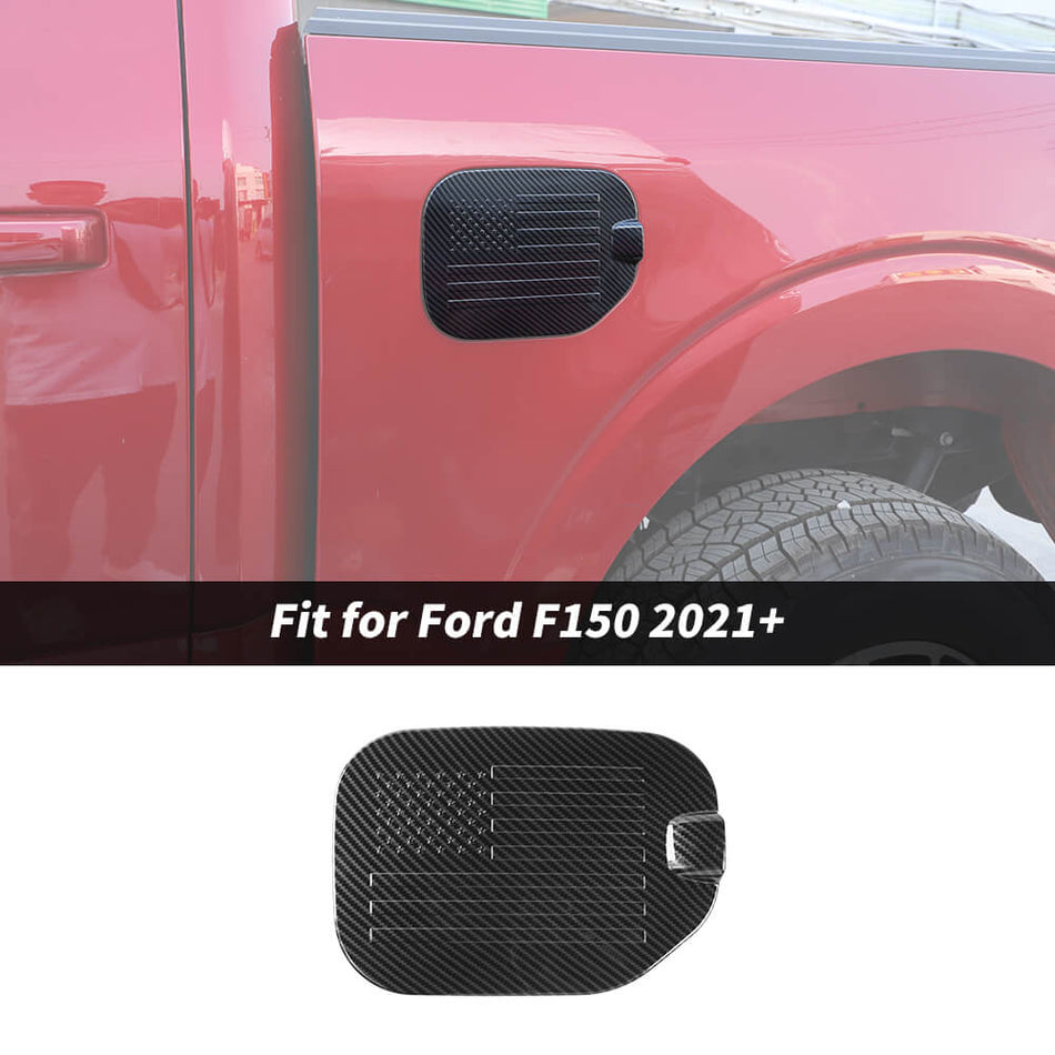 For 2021+ Ford F150 Fuel Tank Cover Door Gas Filler Cap Trim US Flag