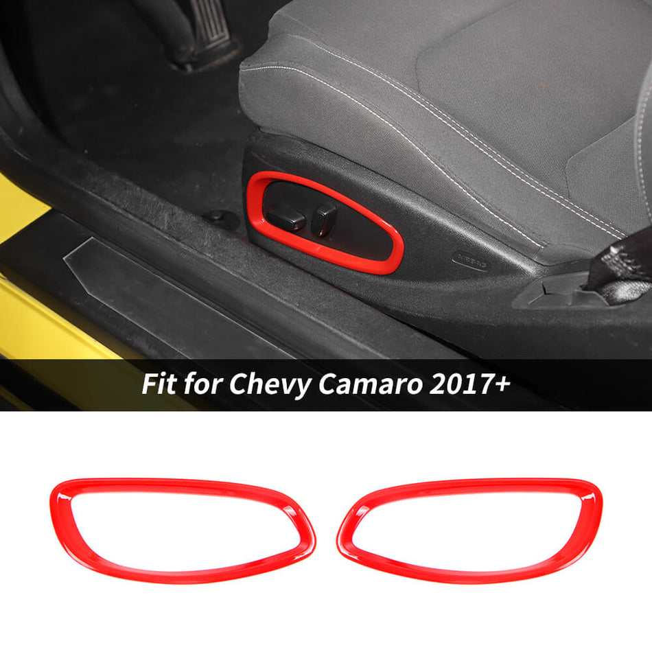 For 2017+ Chevy Camaro Seat Adjust Button Knob Cover Trim Frame Bezel