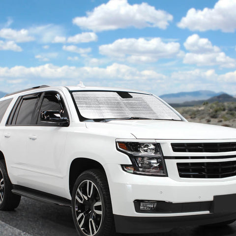 For 2014-2019 Chevy Suburban/Tahoe/GMC YUKON Front Window Sunshade Sun Visor Heat UV Protect Cover