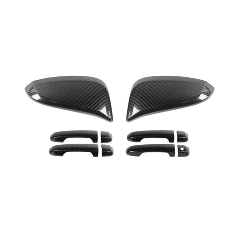 For 2017-2023 4Runner Rearview Mirror Cap Cover Trim Door Handle Shell Cover