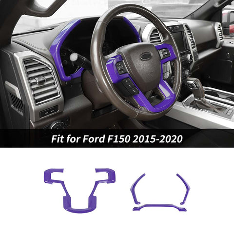 Dashboard Cover Steering Wheel Dash Trim for Ford F150 2015-2020｜CheroCar