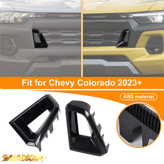 For 2023+ Chevy Colorado Front Side Bumper Grille Engine Inlet Air Vent Trim