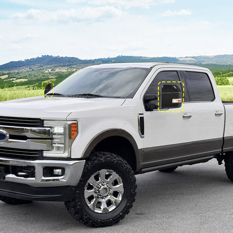 For 2017-2023 Ford F250/F350/F450/F550 Full Rearview Mirror Shell Towing Trim Cover