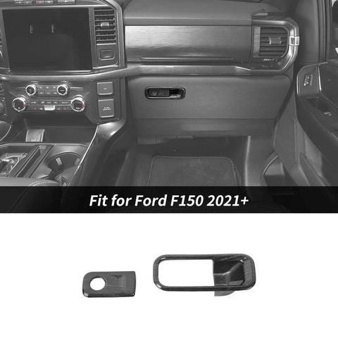 Co-pilot Storage Box Handle Cover Trim Bezels For Ford F150 2021+ Accessories | CheroCar