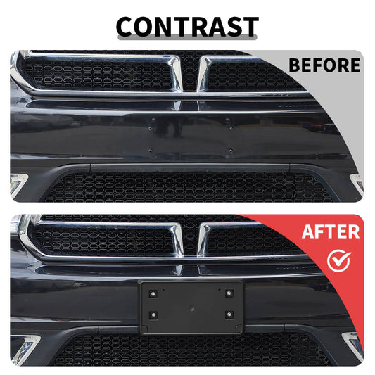 For 2014-2020 Dodge Durango Front License Plate Bracket Panel Bezel