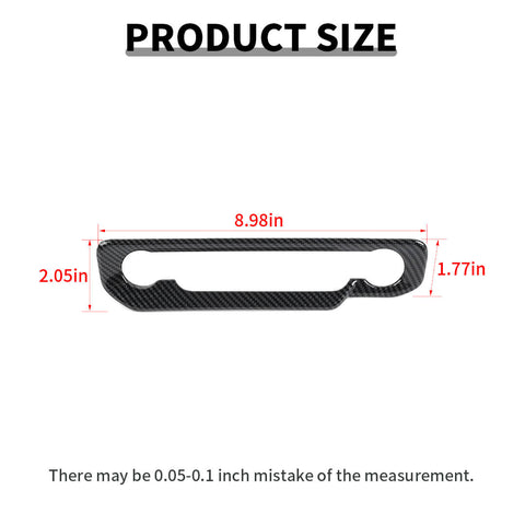 For 2024+ Ford Mustang Interior Center Console Air Conditioning Control Panel Decal Trim Cover